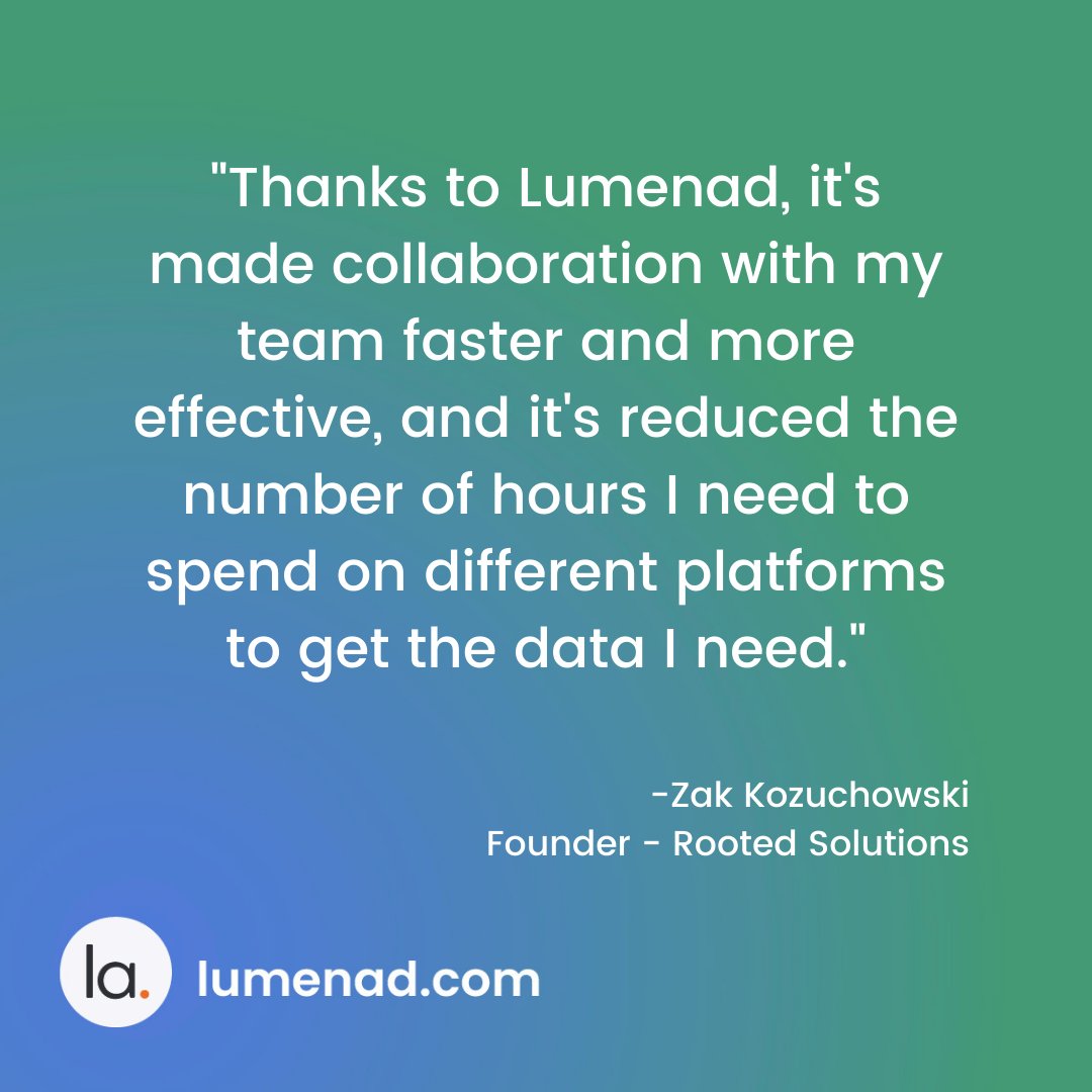 Acting collaboratively led participants in a Stanford study to experience higher engagement, less fatigue, and more successful results. 📈

Could your digital advertising team use Lumenad to boost collaboration? 🤔

Our customers say YES. 💯
