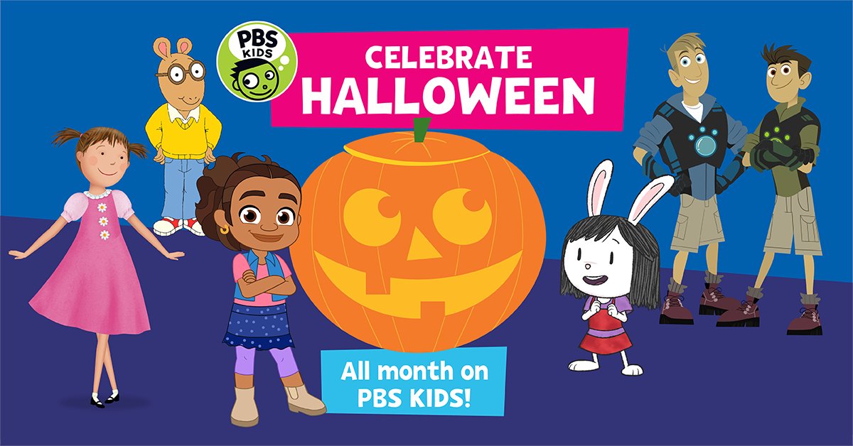 KETEarlyEd's tweet photo. Trick or Treat! Get into the Halloween spirit with a marathon of spooky stories featuring @arthurpbs , @OddSquadPBS @ReadyJetGoPBS @Cyberchase and WordGirl, tonight on @PBSKIDS Family Night! https://t.co/5NTWUKjYDH