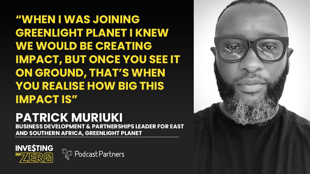 Check out our recent episode with <a href="/SunKingGlobal/">Sun King</a>'s Patrick Muriuki, where he discussed how solar home energy has a positive impact on consumers' health, education and income.

🎧 Listen: investinginzero.fm/patrick-muriuki