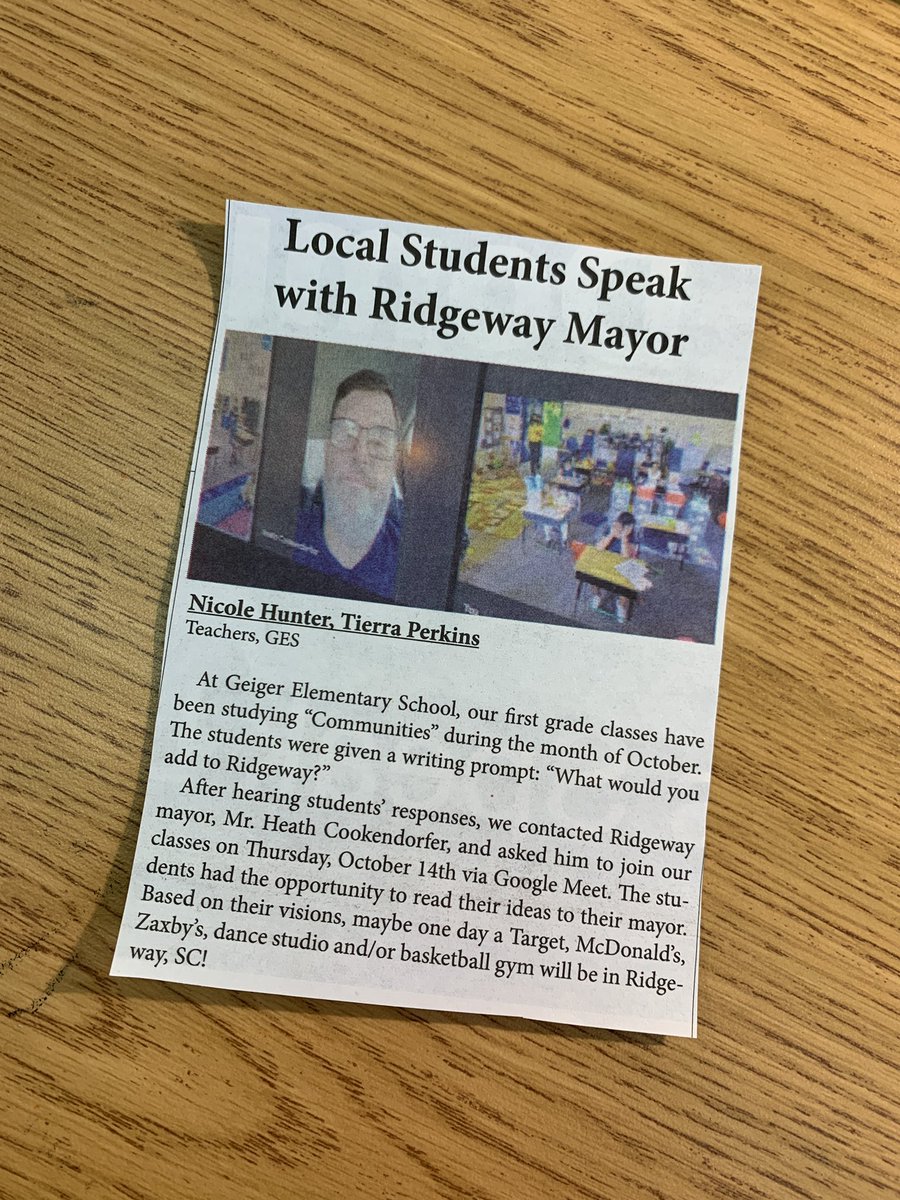 geshunter1st's tweet photo. 🗞 Check out 1st grade in the #fairfieldpost 💫 https://t.co/2OEwKOz9Ad