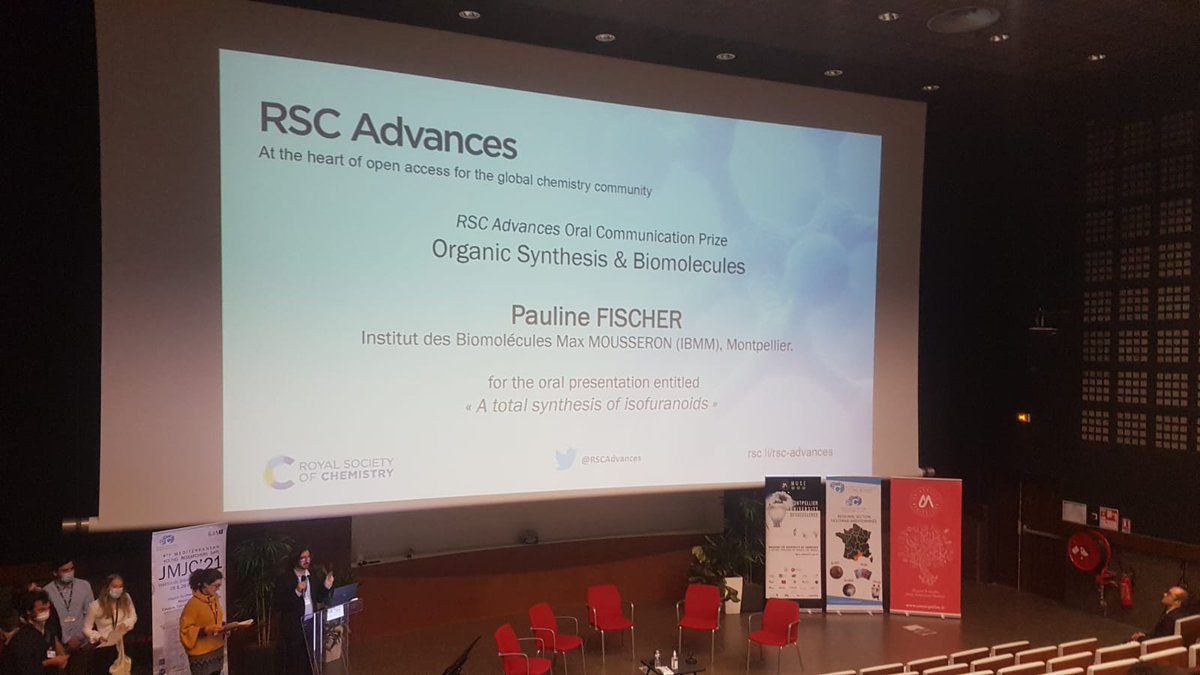 Fier de ma thésarde Pauline Fisher. Dur chemin de la synthèse totale. <a href="/RSCAdvances/">RSC Advances</a>