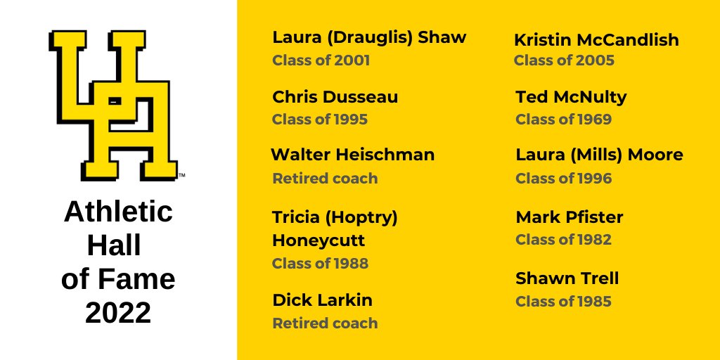 Congratulations to the 2022 inductees to the .@UAHSAthletics Hall of Fame! These former athletes and coaches will be celebrated in January for their outstanding contributions to the impressive history of our athletic program. #GoBears #ServeLeadSucceed