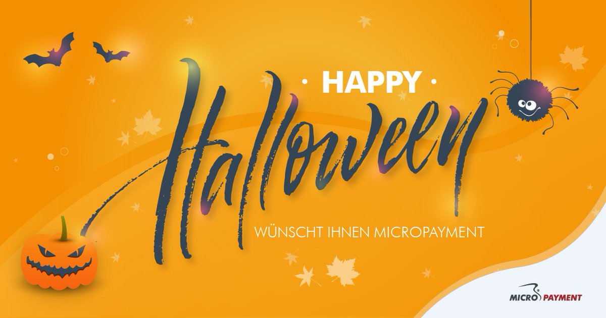 Bald ist es soweit: Die Tore zur Unterwelt öffnen sich und Gespenster, Hexen und Co. lehren uns das Grauen. Wir wünschen all unseren Geschäftspartnern und Kunden ein gruselig schönes #Halloweenfest!

#halloween #micropayment #happyhalloween #payment #ecommerce #spooky