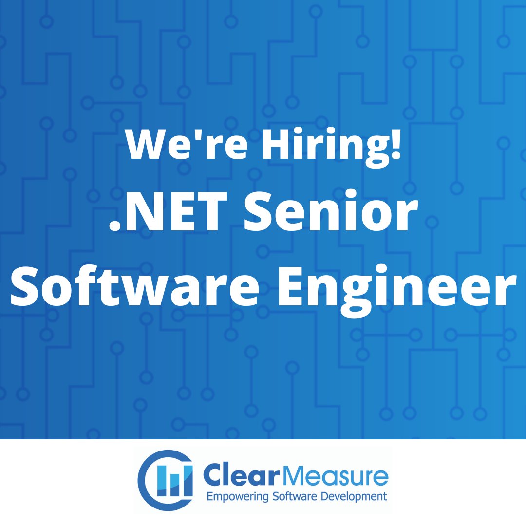 ClearMeasure's tweet photo. The Clear Measure team is growing! Check out our Careers page for latest opportunities! https://t.co/XoQGkmsRE4 https://t.co/wolnKDdMD2
