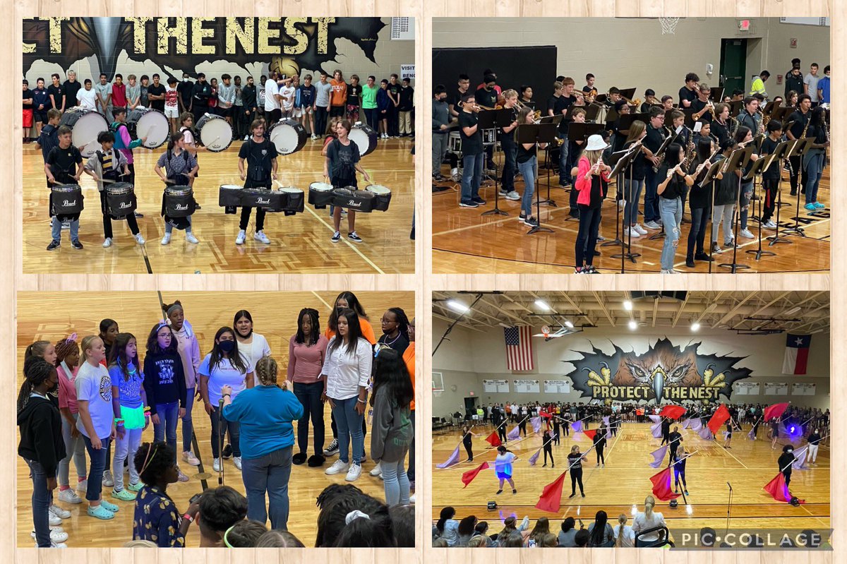 What a way to celebrate our district volleyball and football champs! Super fun Black Out pep rally! Special thanks to the Foster Drum Line and all of our fantastic entertainment! #ptn @BriscoeJH_Band @BriscoeCheer <a href="/BJHWMSChoir/">BJH/WMS Choir</a> <a href="/FosterBand01/">Foster Band & Guard</a> <a href="/BJHAthletics/">Briscoe Athletics</a>