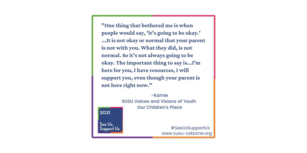 Thank you Kamie and Kennedy for sharing your wisdom and tips for how to support children and young adults who experience parental incarceration at <a href="/OurChildrnPlace/">Our Children's Place</a>'s Voices and Visions event last night. 

#SeeUsSupportUs and follow the expertise of young people.