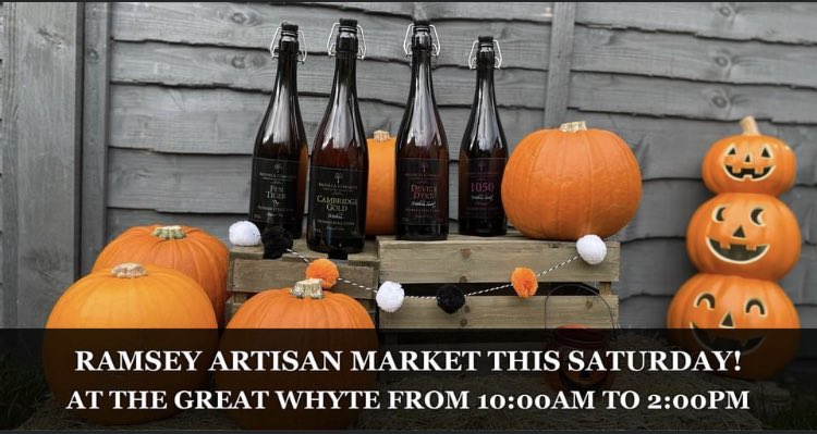 A reminder for this Halloween weekend guys! You'll be able to find us at Ramsey Artisan Market at the Great Whyte from 10:00am to 2:00pm on Saturday, come down and get ready for the spooky weekend 👻🎃 

It really will be a great day out as you'll also be able to take part !