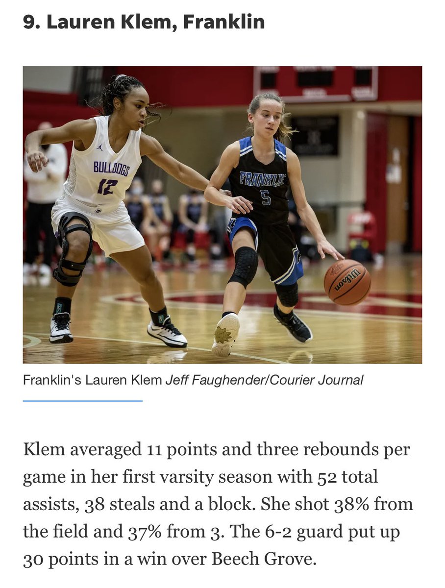 Nice to see <a href="/lauren_klem/">Lauren Klem</a> get some recognition from  <a href="/IndyStarSports/">IndyStarSports</a> !