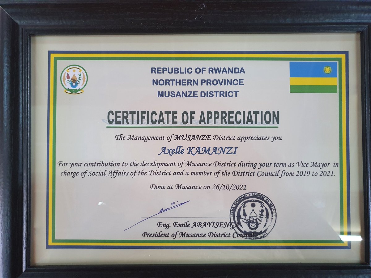 kamaxelle's tweet image. Ni ishema rikomeye gukorera I Gihugu.