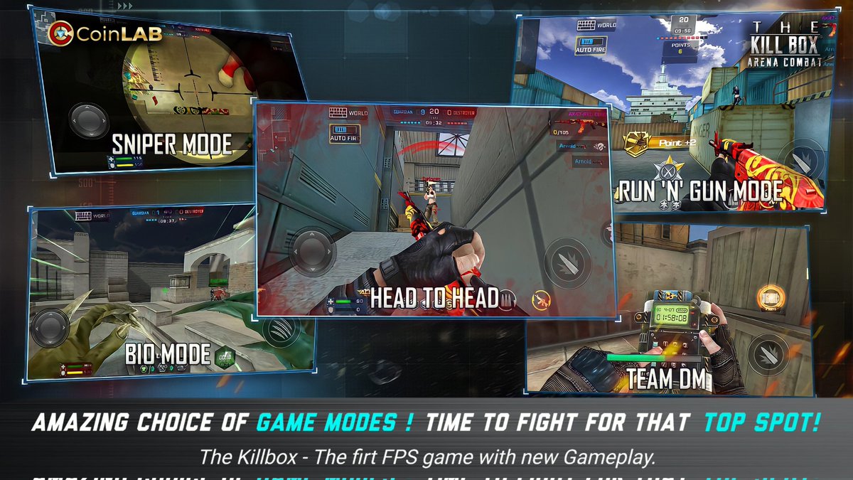 Darcy21814809's tweet image. @TheKillboxgame 
 Amazing choice of game modes!!!
Sniper mode✅
Head to head✅
AND MANY MORE !!!!!!!
Do you think you can fight all the way to that top spot ?🎉
#killbox #CoinLAB