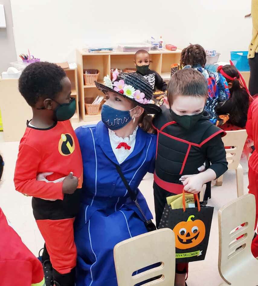 AndreaBough's tweet photo. #ProjectBoo this morning at Operation Breakthrough. Some were too young to recognize Mary Poppins, but it didn’t stop them from sharing their love ❤️. Thank you to our great City Staff for all the work in preparing, arranging and delivering Halloween joy! @kcmo https://t.co/t7pmdvdGn3
