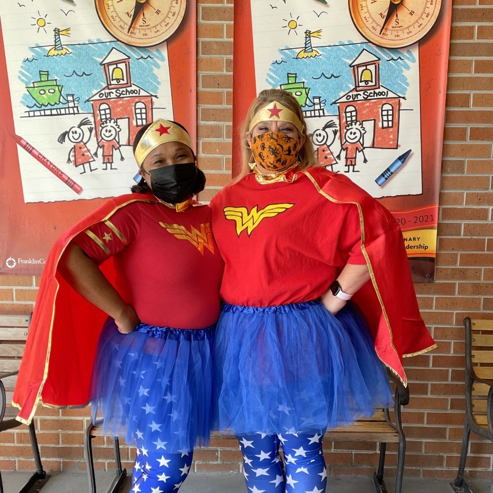 LargoLeadership's tweet photo. Super heroes, super admin! Always ready and willing to step in and step up. #everyleopardleads #largoleaders #sccpss @AnnLPGA https://t.co/sFaLC4aFap