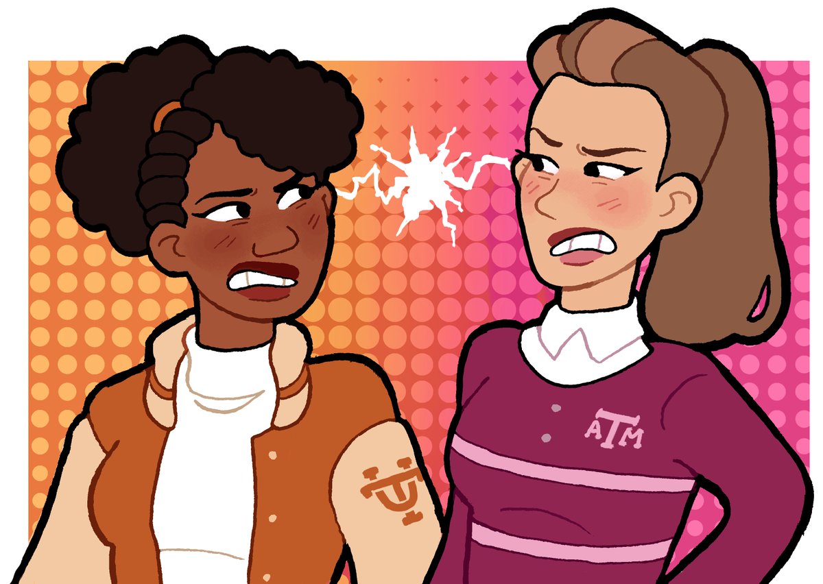 thedailytexan's tweet photo. “UT loves to see A&amp;M lose, and we love to see UT lose. It’s the law of attraction — we love to hate each other.”

@UTAustin and @TAMU students and alumni reflect on the 106-year-old feud between the universities and having fun teasing each other.

https://t.co/Ok96GXbvcL https://t.co/cYzFnf7AzA