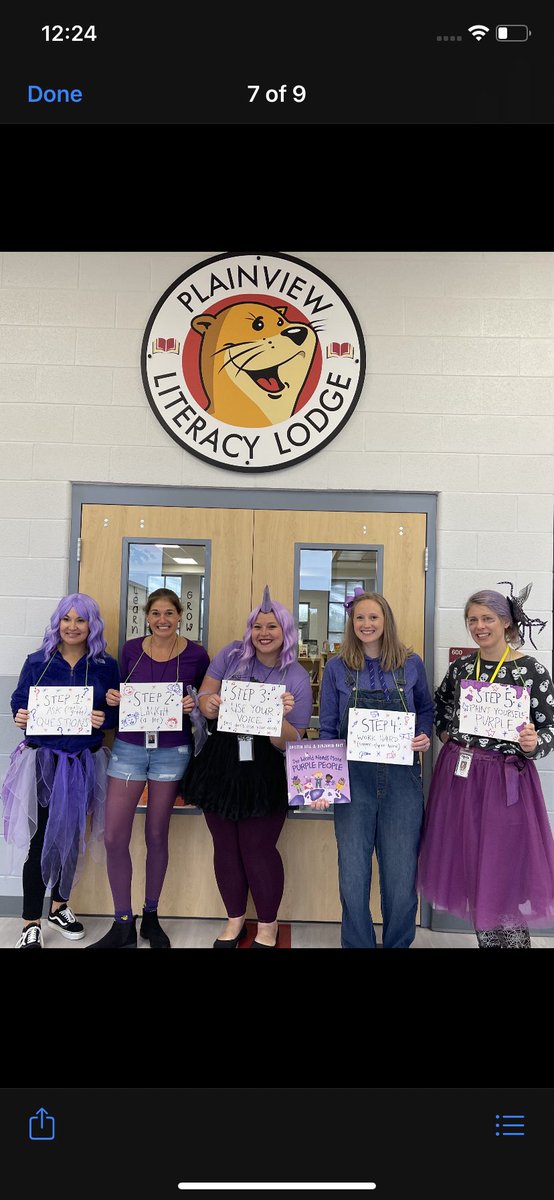 Book Character Day was a success! The World Needs More Purple People! #excellenceisinPlainview #theworldneedsmorepurplepeople #otterlyAwesome <a href="/plainviewElem/">Plainview Elementary School</a> <a href="/MsBetsyLyons/">Betsy Lyons</a> <a href="/The_Mrs_Womack/">Miranda Womack</a> <a href="/BrittanyRSmith4/">Brittany R. Smith</a> <a href="/otterpotter5/">Abbey Logan</a> <a href="/KristenBell4SNL/">KristenBellOnSNL</a>