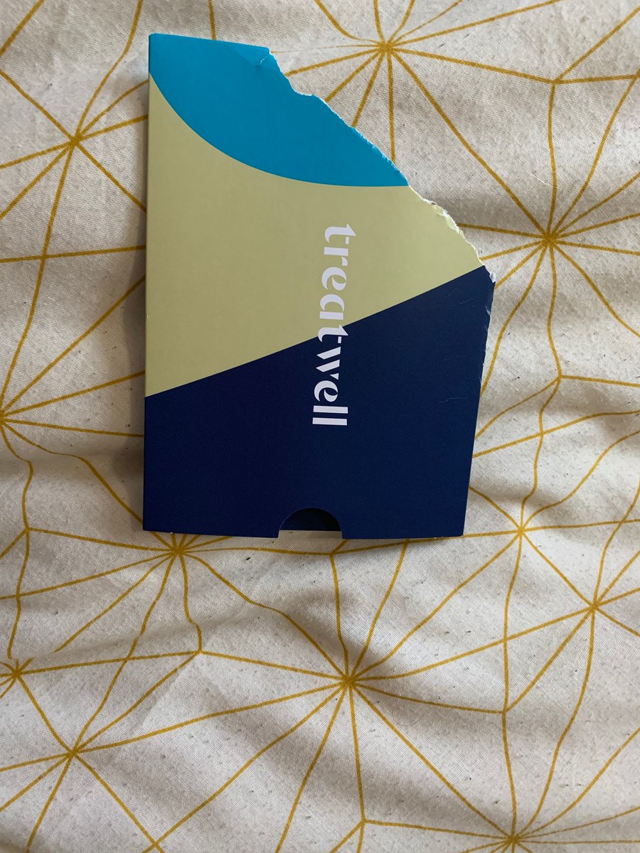 agallagher_amy's tweet photo. @RoyalMailHelp I ordered a gift card from @Treatwelluk and this is how it was delivered!! Absolutely disgraceful I ordered this as a birthday present, I can’t give them this!! https://t.co/wKiXAoOeqn