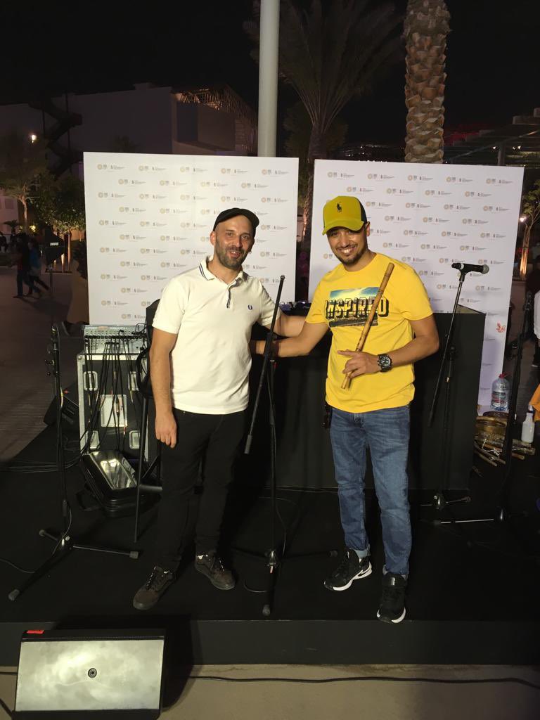 Continua la nostra avventura al padiglione italiano dell' @expodubai
Un live suggestivo insieme ai nostri musicisti tradizionali lucani, Alberico Larato e @agotrance e il producer @godeatta anche il musicista arabo Imad Kawala 👏
@ItalyExpo2020 <a href="/Matera2019/">Matera2019</a>