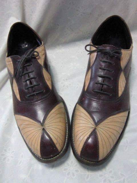 1930s Men's Shoe Styles, Art Deco Era Footwear