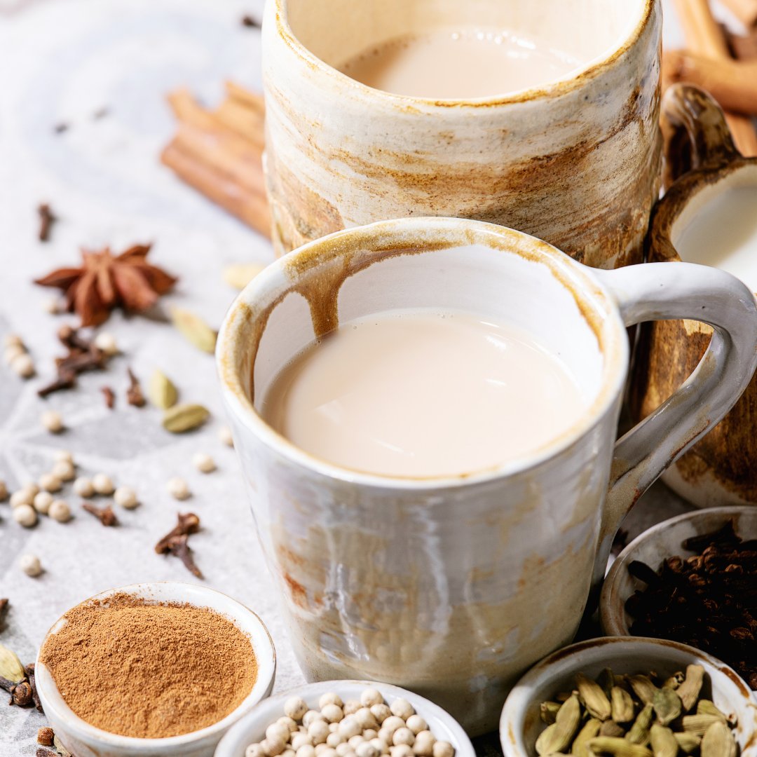 Spice things up with a cup of chai. Chai is made with spiced black tea and has nutritional benefits in every sip.