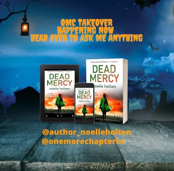 nholten40's tweet photo. Happening now on @0neMoreChapter_ Instagram! It’s meeeee 👀
Have absolutely no clue what I am doing… says the social media manager … 😂😂
🎃Join me #deadmercy🔥 #omcthrillathon #omcreadalong https://t.co/vJDjMkf12A