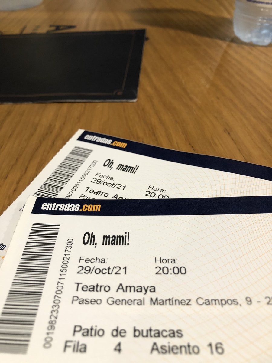 alefeldman's tweet photo. De vuelta al teatro!!!! @teatroamaya en @entradas #ohmami Gracias 🙏 @ANAZROS !!!! https://t.co/bfbuklbM9x