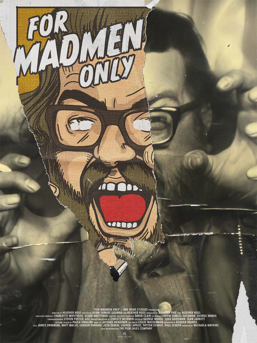 MadmenOnlyMovie's tweet photo. Just in time for the weekend: FOR MADMEN ONLY now streaming on HULU! #hulu #whattowatch https://t.co/a84K2wkmXL
