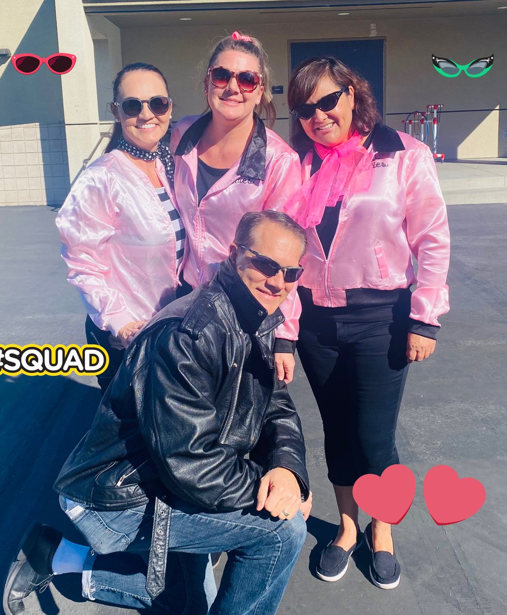 Fifth grade pink ladies with Mr. Mantei ! 🤩🤩 #GREASE #HalloweenTODAY <a href="/micheleconley01/">Michele Conley</a> we miss you! <a href="/ValAri5th/">Valerie Arias</a>