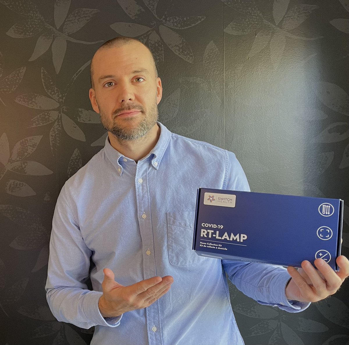 Marc_Roy_AC's tweet photo. Wow🤩! No need to hunt down a clinic abroad to get tested anymore! Just got my new portable COVID-19 test kit from @SwitchHealthCA and also available online via @Aeroplan! 👍✈️🌏 https://t.co/RFtdD9LLRw