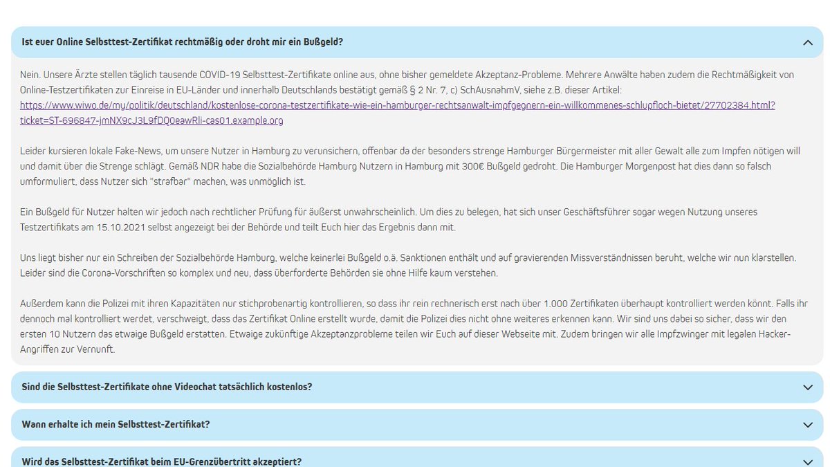 DerCptn's tweet photo. Lasst uns doch mal über diese Test-Zertifikate von Dr. Ansay (https://t.co/QHSEFsgqp5) sprechen. Dort kann man kostenlos ein Testzertifikat erhalten, welches laut eigenen Angaben Rechtssicher ist. https://t.co/8EaVJ6VOhs