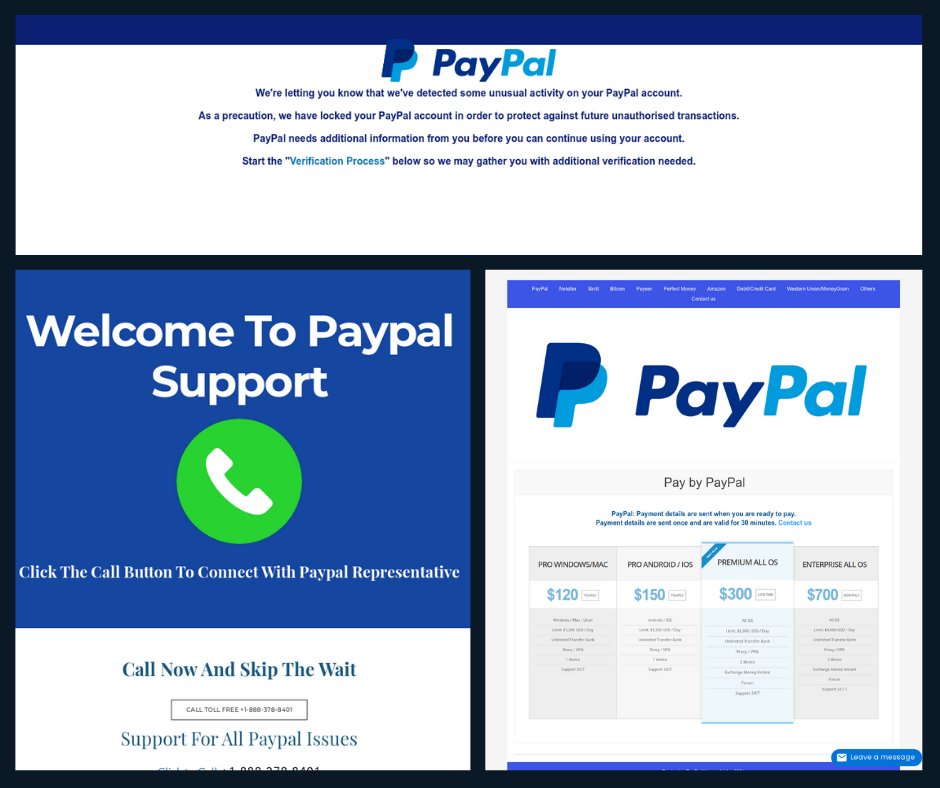 webshrinker's tweet image. What deceptive sites did our #AI catch this week? For today’s #PhishingFriday, we are featuring fake paypal phishing emails and domains! Don’t fall for these fake @paypal websites! We’ve put together some phishing resources and a quiz here: buff.ly/3nDuMzK