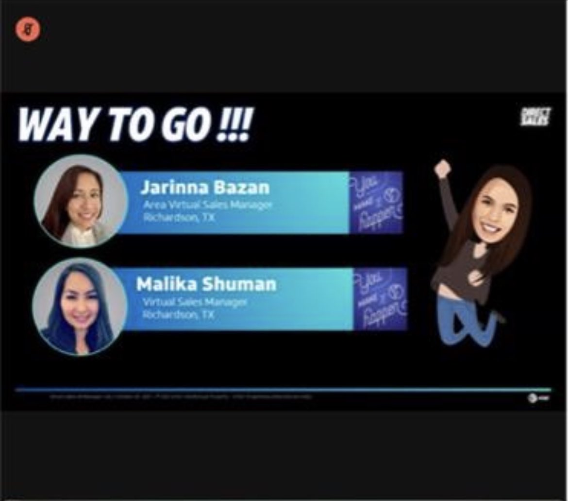 Congratulations to my boss ladies for being recognized as exceptional leaders for driving high performance in #VirtualSales! #leadbyexample <a href="/ATT/">AT&T</a> <a href="/Malika_NTX/">Malika Shuman</a> <a href="/JarinnaB/">Jarinna</a> <a href="/Terra_E_Kennedy/">Terra Kennedy</a>