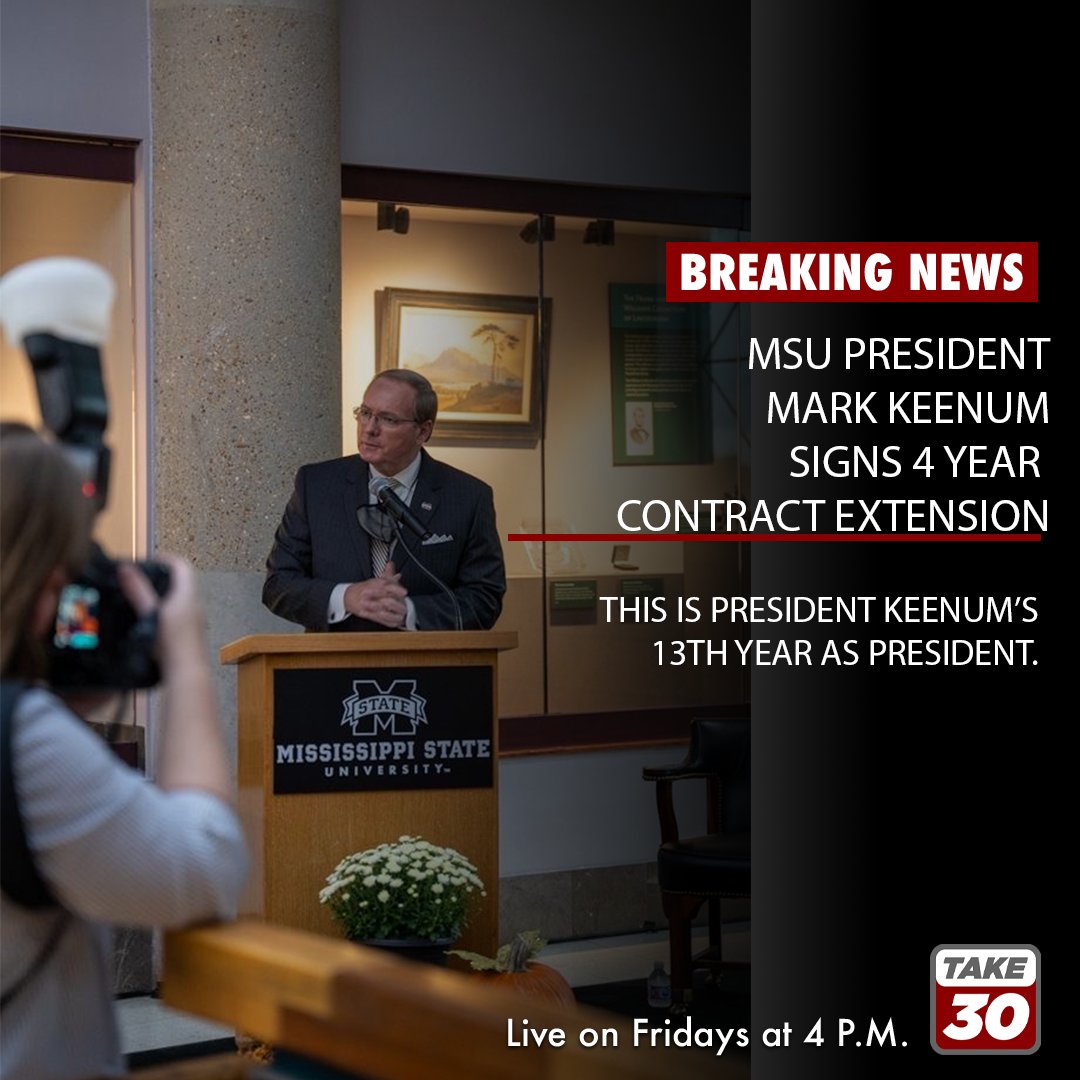 Mississippi State University President Mark Keenum has signed a four year extension contract through 2025. #hailstate #dawgs #PresidentKeenum