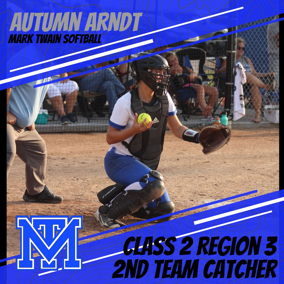 MarkTwainTigers's tweet image. Congrats to senior catcher Autumn Arndt for being selected to the Class 2 Region 3 All-Region 2nd Team!! #TeamTiger