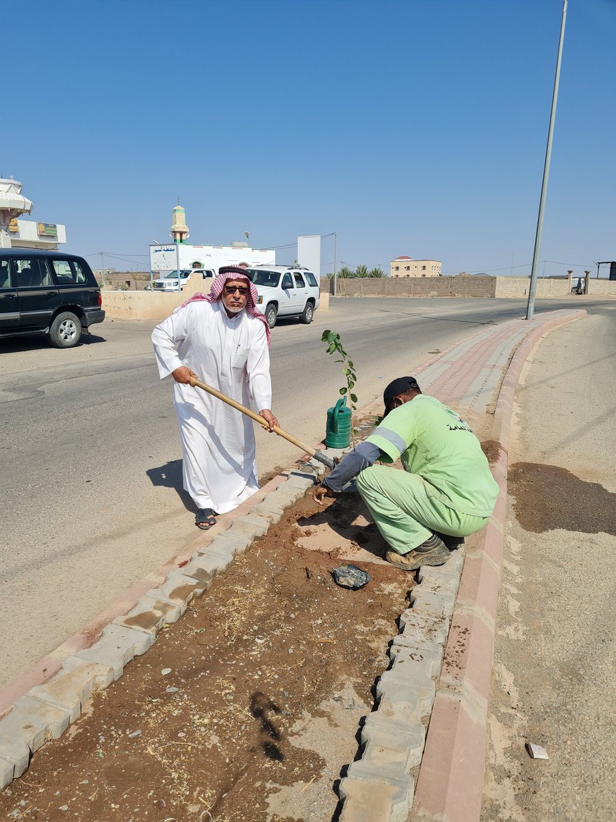 jawahdawah's tweet photo. ضمن مبادرة #جمعة_الدعوة_والإرشاد_بالجاوة  وبالشراكة مع #متوسطة_وثانوية_الجاوة و #المجلس_البلدي  و#بلدية_العقيق  ضمن منجزاتها للقض��ء على التشوه البصري وانطلاقاً من مبادرة #السعودية_الخضراء وتطوير المدن - تم زراعة عدد من الأشجار  #بمركز_الجاوة https://t.co/TwxvDBIWyG