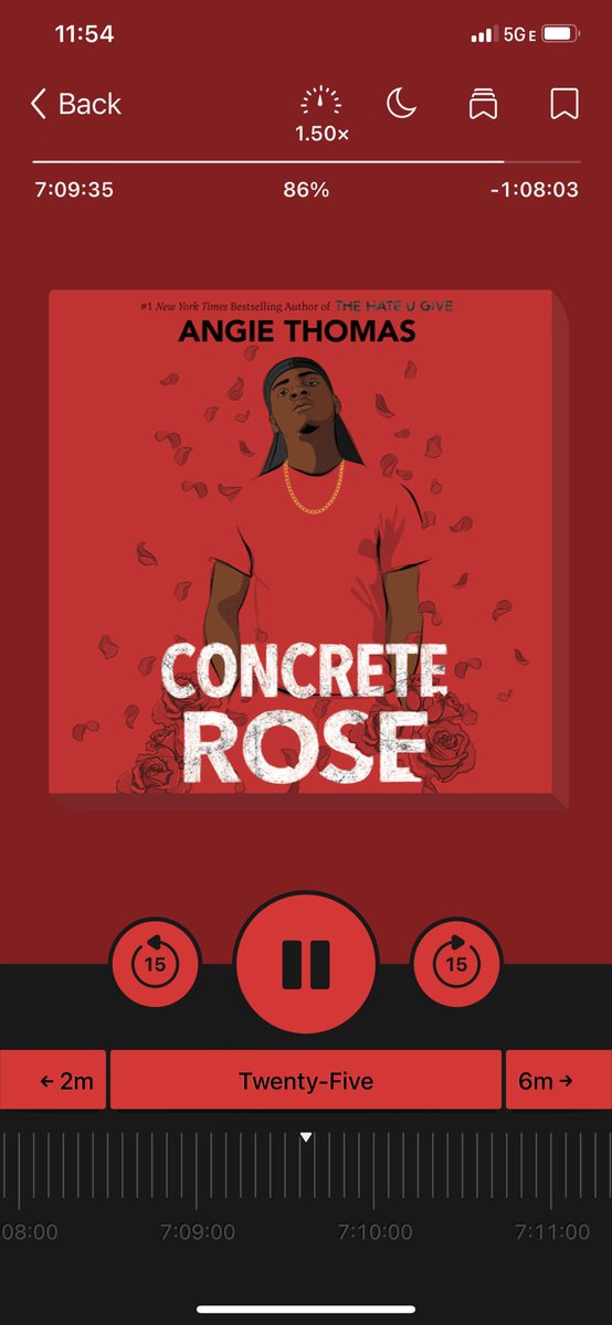 Loving this book and sad it’s almost over. Hearing Maverick’s side makes me want to read and watch The Hate U Give again! #goodreads #readingchallenge #concreterose #angiethomas https://t.co/L2bguRTSwd