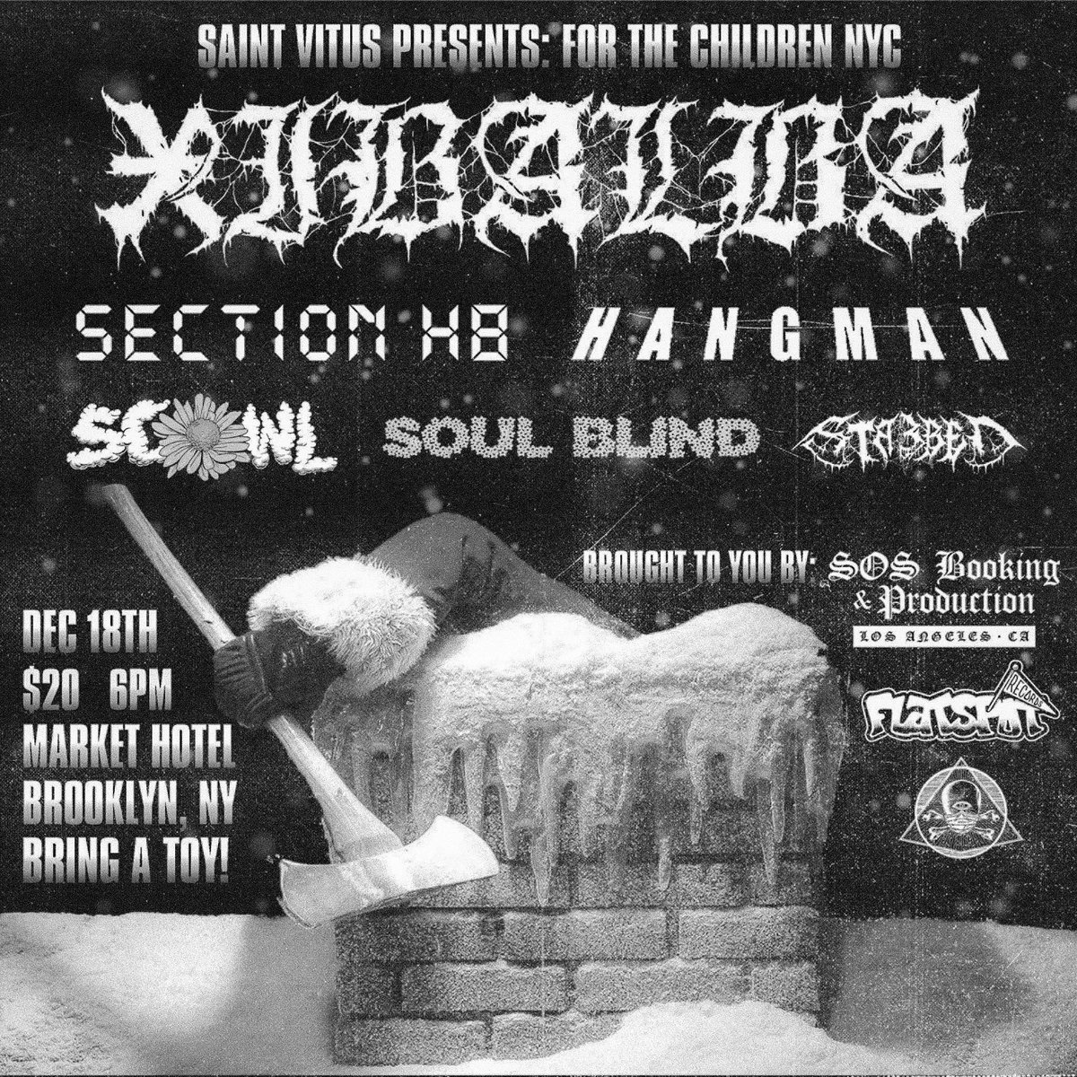 We’re excited to announce that we’ve partnered up with <a href="/SOSBooking/">SOS Booking & Production</a> &amp; <a href="/saintvitusbar/">Saint Vitus</a> to bring For The Children Fest to NYC. Catch Section H8, Hangman, Scowl, and more at <a href="/markethotelnyc/">MARKET HOTEL</a> on Dec 18th. 

Tix on sale now: venuepilot.co/events/47154/o…