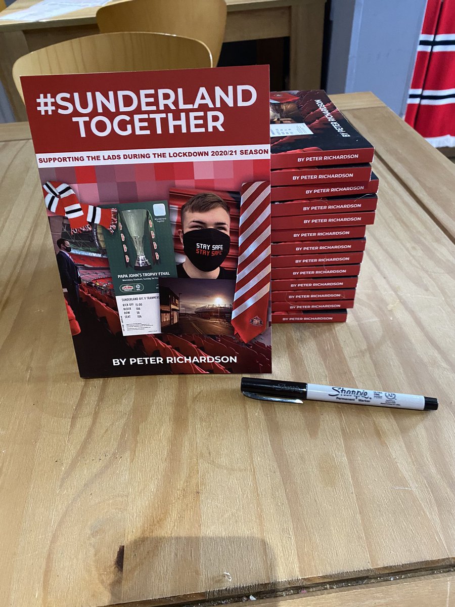 RejectedBook's tweet photo. In the meantime . . . Treat yourself to my new Sunderland book #SunderlandTogether . . . NOW ON SALE.

Full chapter on what it was like inside Wembley Stadium when we won the Papa John’s Trophy.

£1 from every sale goes to local charity 

https://t.co/zjPoqyTMBL https://t.co/vlNtUqWrKV