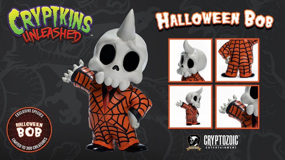 Happy Halloween from the Cryptozoic Team! What are your Halloween plans this weekend?? Tell us in the comments!

Don't forget, the Halloween Bob Cryptkins Unleashed vinyl figure is available NOW on the Cryptozoic Shop! Trick or treat yo' self here: bit.ly/BobHalloween