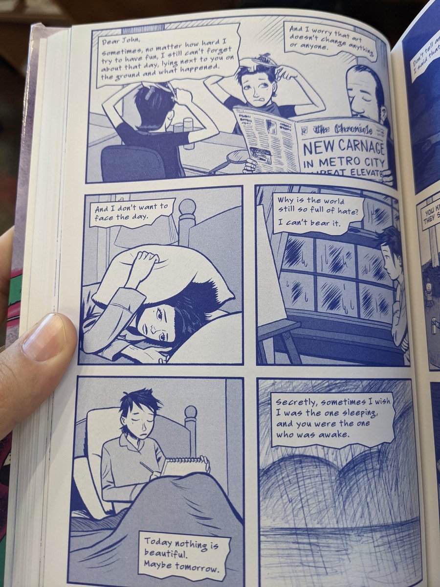 LibrarianAges's tweet photo. This is a thoughtful, important piece of #art. Like any work, it can have various interpretations - just read the page shown and you lose out on the hope and passion for life, art and belonging that drives #Jane.
#thewholepicture #plainjanes Thanks @misscecil @jimruggart https://t.co/nVW7iedjNR