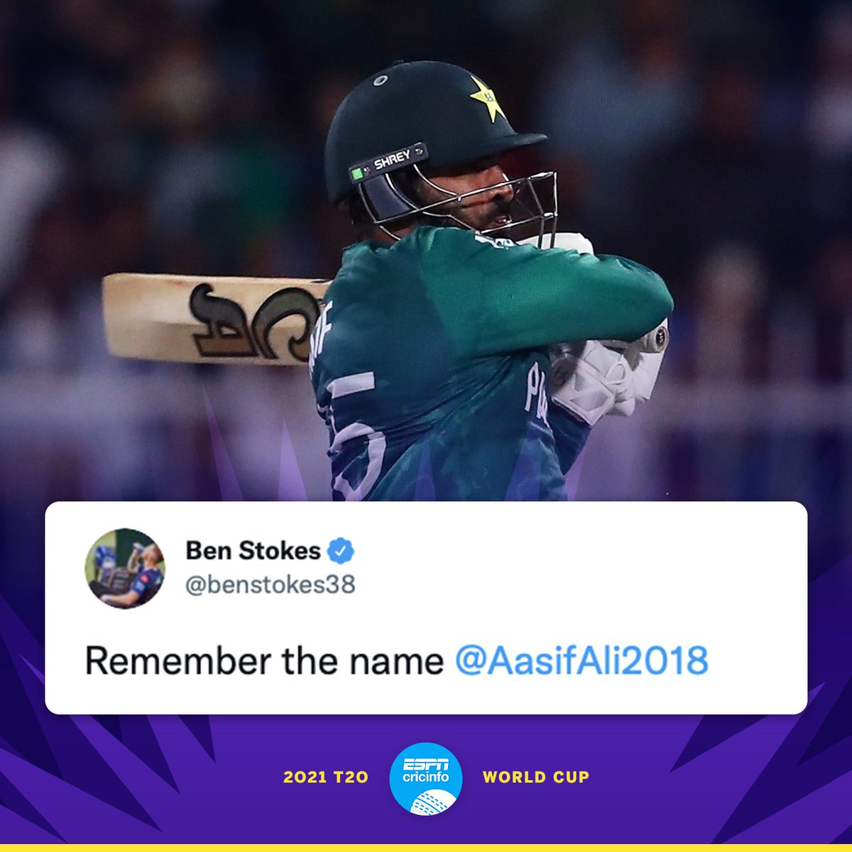 ESPNcricinfo's tweet photo. 6️⃣⏺6️⃣⏺6️⃣6️⃣

Remember the name! 

#PAKvAFG #T20WorldCup https://t.co/KYwfL82tfV