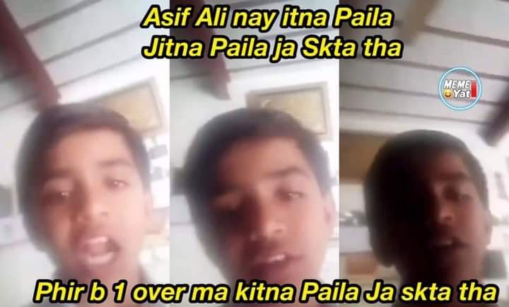 MeghwarRukesh's tweet photo. Hayee hayee 
#PakvsAfg 
#AsifAli https://t.co/FEsKcZm9CG