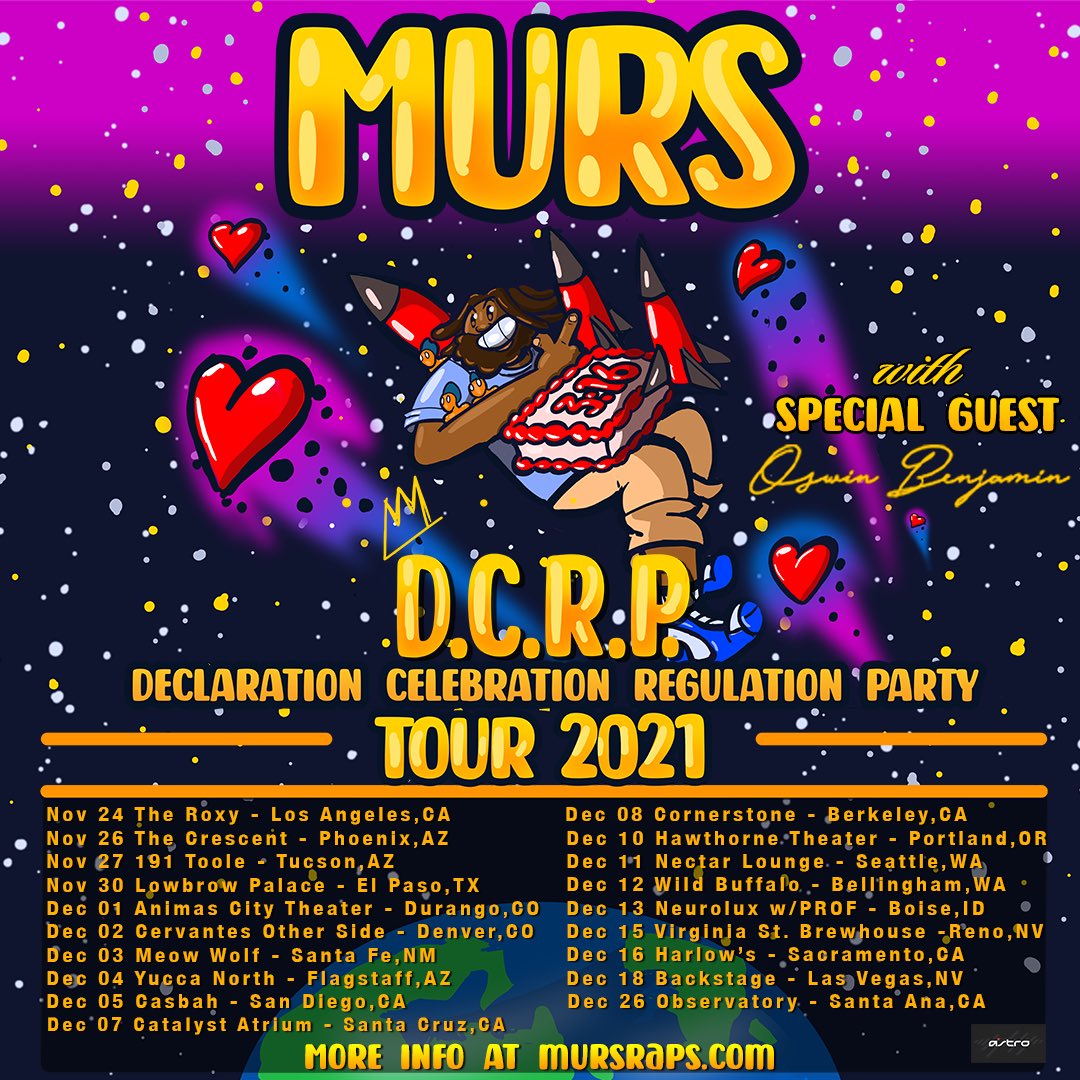 ♥️🚀 Yo! We decided to extend an invitation to the party to the talented <a href="/OswinBenjamin/">oswin benjamin</a> who will be joining me on the DCRP Tour 2021 🎉

New dates added as well, so don’t miss out! Come see us in your city!