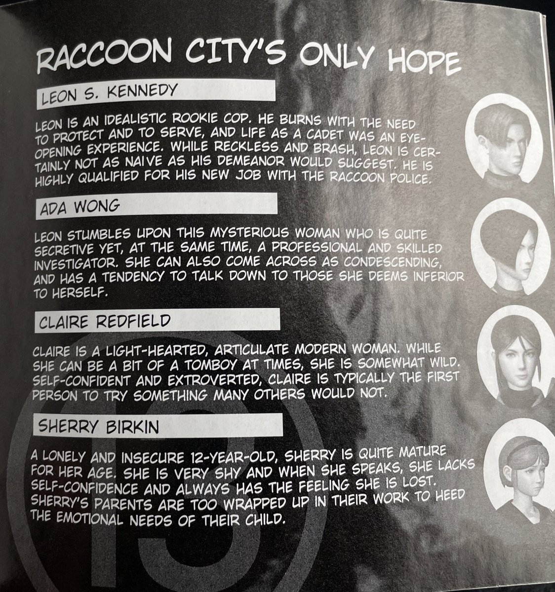 RuleTimeSpace's tweet image. Found this in the manual for Resident Evil 2 😊