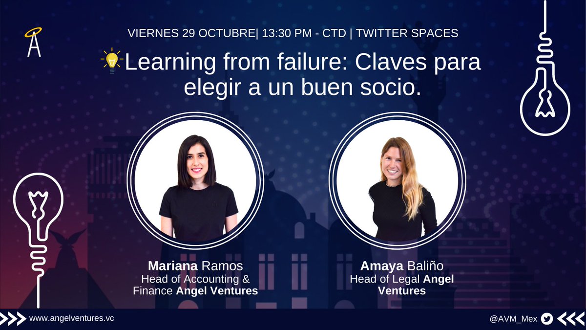 AVM_Mex's tweet photo. #AVSession🎙️¡Únete HOY a la 1:30PM⏰ por #TwitterSpaces para hablar acerca de las "Claves para elegir a un buen socio"👀con Mariana Ramos y Amaya Baliño del equipo de @AVM_Mex!🚀 https://t.co/wk5XtTiTL2