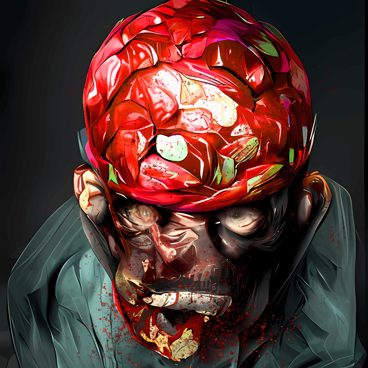 SpiderMonkeyXYZ's tweet photo. Day 27 - Zombie interrupted - He's actually a really nice guy just dont interrupt him whilst eating...
Spidermonkey's Image of the day - 1 of 1 for 1 Tez
https://t.co/4du3eCNutY
#ImageOfTheDay #tezos #31daysofdarkness #Halloweenart @kalamint_io #tezosnft #NFTcollectibles #NFTs https://t.co/xfYZkSQxDg