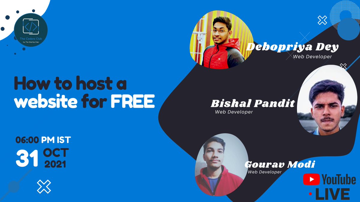 creativechaos_8's tweet photo. 💁 Join us to learn about these awesome services

🗓DATE :: 31st October, 2021.
⏰TIME :: 6:00 PM - 7:00 PM
📲LINK :: https://t.co/WxIED6DjbI

#Coder #developer #webdev #WebsiteDevelopment #WebsiteDesign https://t.co/e1He38meiH