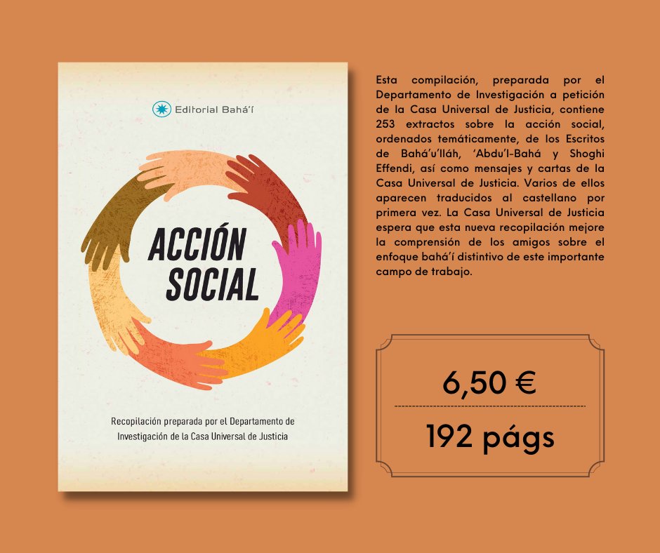 editorialbahai's tweet photo. Maravillosa recopilación sobre la Acción Social elaborada por el Departamento de Investigación de la Casa Universal de Justicia. https://t.co/MQv0EyOG3t https://t.co/qsEUzM6RgF