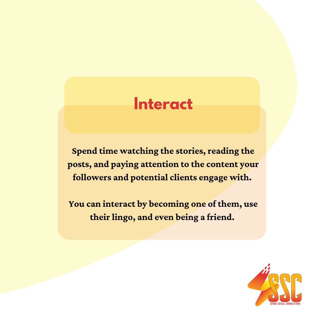 sparkingsocials's tweet photo. How can you interact with your audience? 

Make a person out of your brand, add some identity. 

#SocialMedia #BrandAwareness https://t.co/FjCMD2fAMC