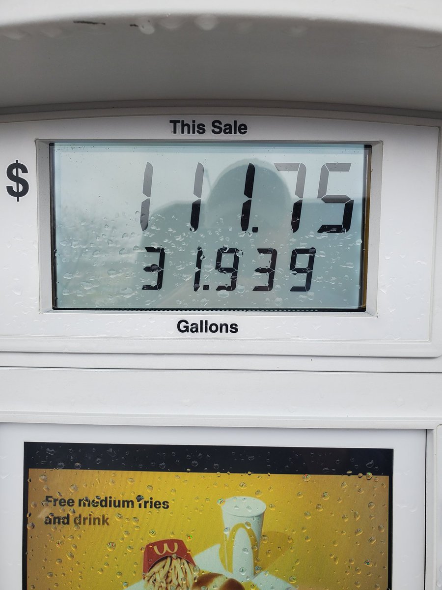 Big_Irish17's tweet photo. FJB, Let's go Brandon, however you wanna say it. Never ever spent this kinda money to fill my truck https://t.co/b0XQYrKIZC