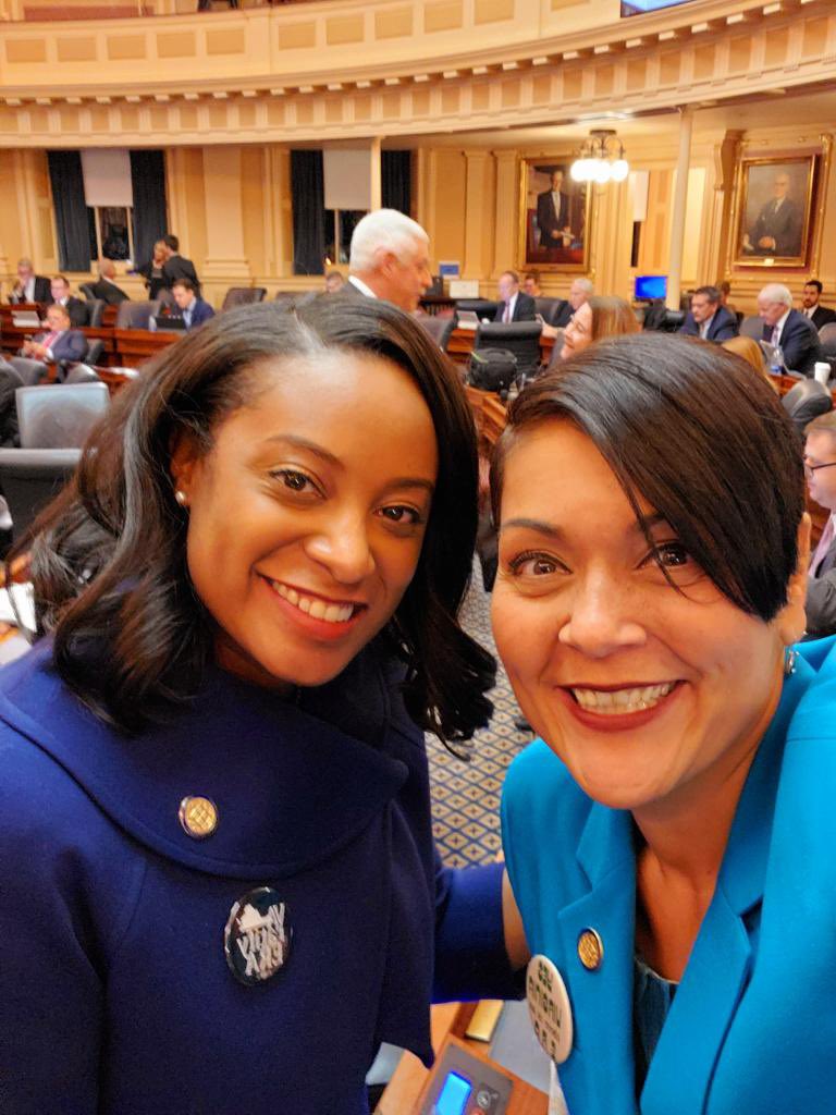 JCarrollFoy's tweet photo. Everything is at stake. We must elect @TerryMcAuliffe @HalaAyala and @AGMarkHerring and Blue down the ballot. We're all on one team, and we need to secure this win. Go VOTE! https://t.co/KolwVhvMJH