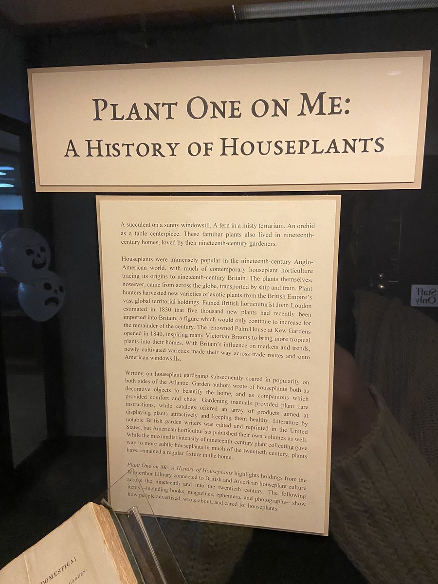 RebekahMPhil's tweet photo. Made it out to Winterthur just in time to see @rebeccarolsen’s exhibit on houseplants! https://t.co/RmglYDW8mz